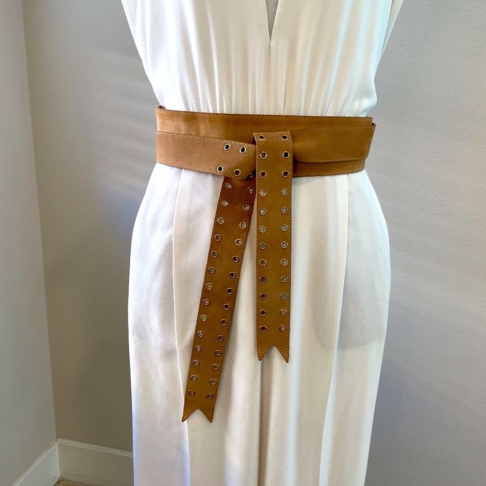 Maje suede wrap belt